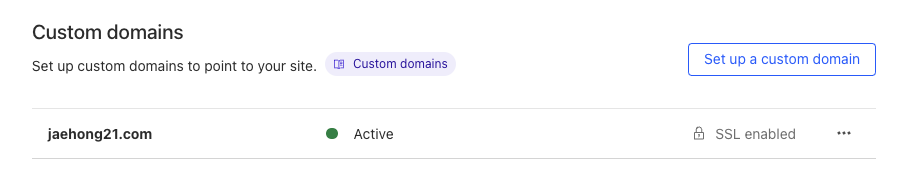 Cloudflare Pages 커스텀 도메인 예시 custom